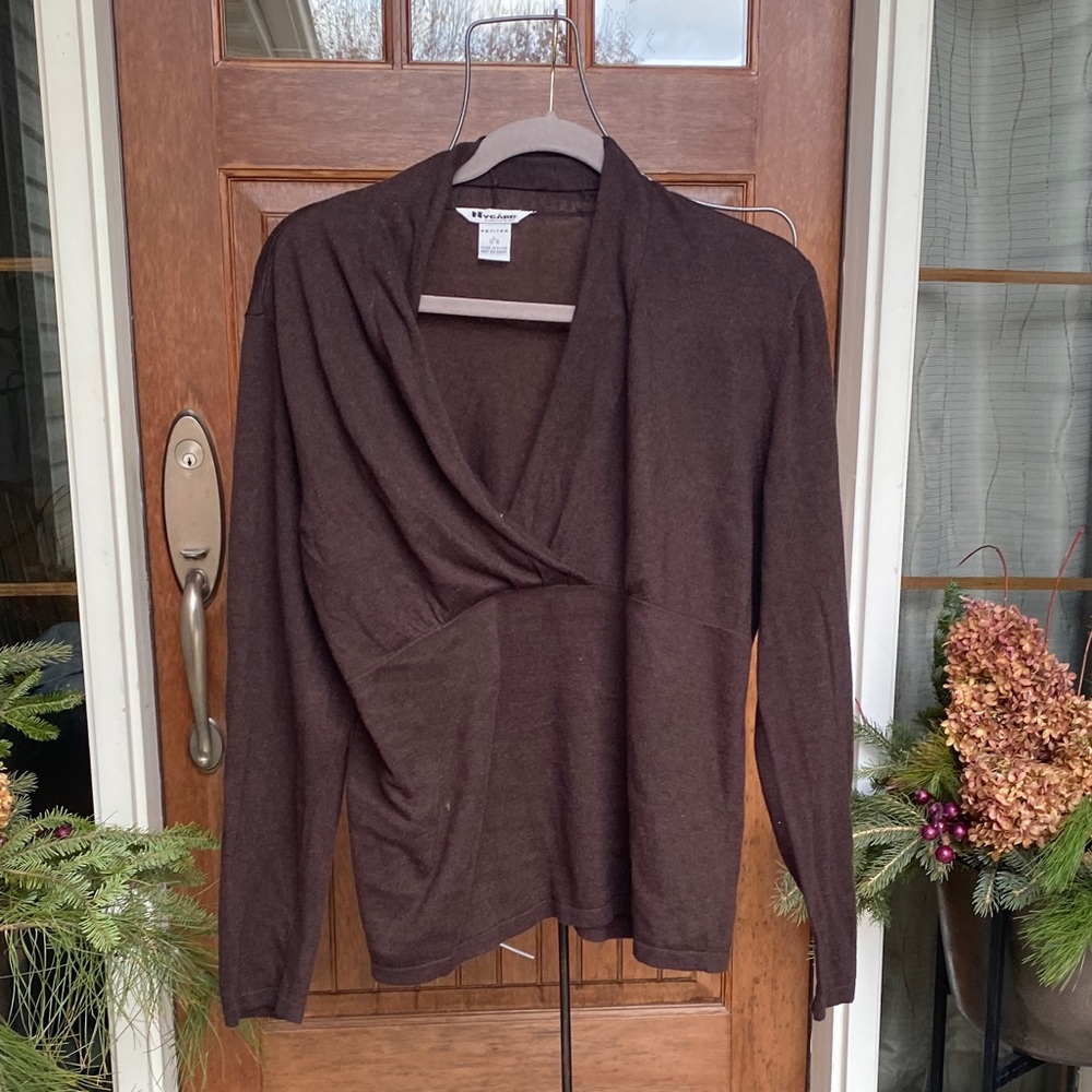 Elegant Brown Women's Cardigan